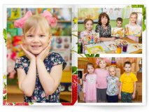 Выпускной альбом для детского сада Клубничка 6 разворотов Москва Санкт-Петербург заказать выпускной альбом Жуковский Раменское Некрасовка